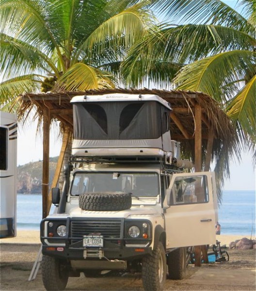 This rig belongs to a couple from Colorado who have just started a 3 month tour of Mexico.  Quite the outfitted rig.