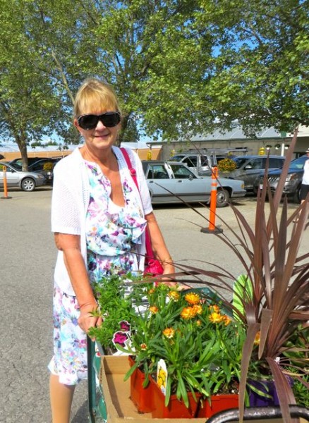 We did get to a nursery late in the afternoon to pick up our bedding plants.  No date yet to plant them.