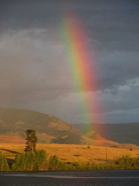 Yes this was from the other evening when I showed you the rainbow and plane shot.