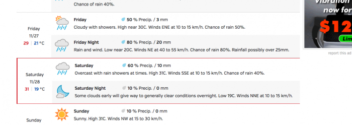 At 7AM this morning this was the direction we had and it changed a few times thru th day