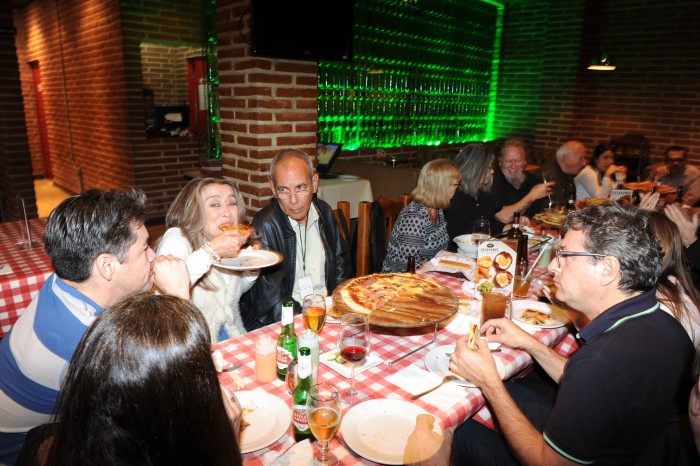 The honored musicians and invitees headed out for a celebratory meal at an Italian restaurant.  I can't say how many we were.