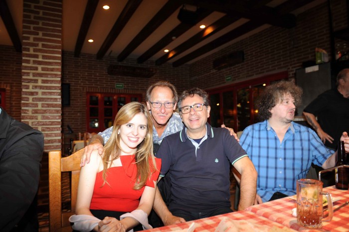 The lady on the left of Colin is Mabel Millan.  She is from Barcelona and performed Monday evening.  Mabel has been palying since she was eight and had just finished recording her first CD.